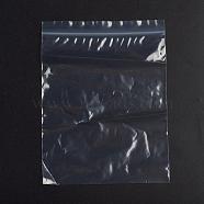 Plastic Zip Lock Bags, Resealable Packaging Bags, Top Seal, Self Seal Bag, Rectangle, White, 20x15cm, Unilateral Thickness: 2.1 Mil(0.055mm), 100pcs/bag(OPP-G001-F-15x20cm)