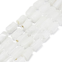 Natural Rainbow Moonstone Beads Strands, Nuggets, 9~13x7~8mm, Hole: 0.8mm, about 30~35pcs/strand, 15.94''(40.5cm)(G-O170-121)