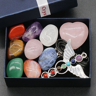 Valentine's Day Theme Chakra Gemstone Ornaments Set(VALE-PW0003-03)-2