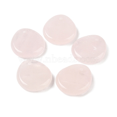 Teardrop Rose Quartz Pendants