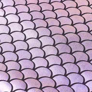 Tissu à écailles de poisson imprimé en spandex avec des hologrammes scintillants(AJEW-XCP0001-90)-2