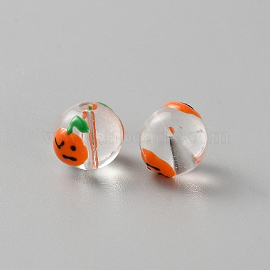 Round Handmade Lampwork Beads(LAMP-WH0003-015A)-2