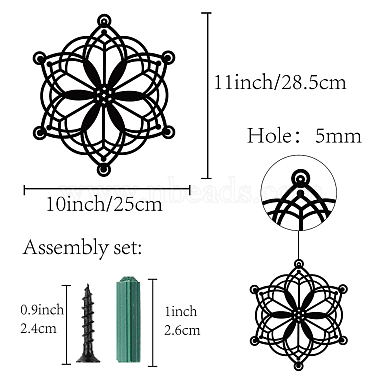 décorations pendantes en fer(HJEW-WH0013-029)-2