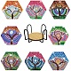 DIY Diamond Painting Tree Pattern Hexagon Coaster Kit(TREE-PW0001-69)-1