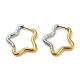 Two Tone 304 Stainless Steel Hoop Earrings(EJEW-K257-02D-GP)-1
