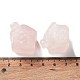 Figurines de maison de guérison sculptées en quartz rose naturel(DJEW-P015-01E)-3