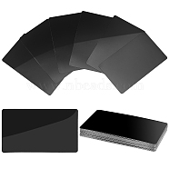 20Pcs Aluminium Blank Plate, Rectangle, Black, 100x60x0.5mm(DIY-NB0006-78)