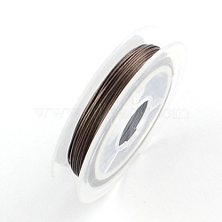 Tiger Tail Wire, Nylon-coated Stainless Steel, Camel, 0.38mm, about 32.8 Feet(10m)/roll(X-TWIR-S001-0.38mm-12)
