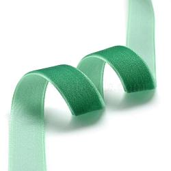 3/8 inch Single Face Velvet Ribbon, Medium Sea Green, 3/8 inch(9.5mm), about 200yards/roll(182.88m/roll)(OCOR-R019-9.5mm-161)