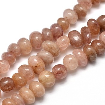 Natural Strawberry Quartz Gemstone Nuggets Bead Strands, Tumbled Stone, 6~10x9~12x8~10mm, Hole: 1mm, about 15.3 inch~15.7 inch