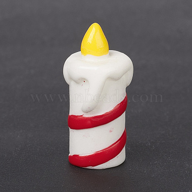 クリスマススタイルのキャンドル樹脂像ディスプレイ装飾(DJEW-O002-01A)-3