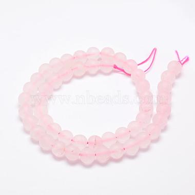 Natural Rose Quartz Beads Strands(G-K209-03B-6mm)-2