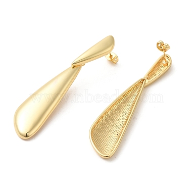 Boucles d'oreilles pendantes en laiton plaqué or véritable 18k(EJEW-G382-20B-G)-2