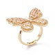 Brass Micro Pave Cubic Zirconia Adjustable Rings(RJEW-A002-04G)-4