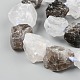 Rough Raw Natural Quartz Crystal and Smoky Quartz Beads Strands(G-F595-I06)-2