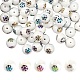 50Pcs 5 Colors Christmas Opaque Glass Beads(EGLA-FS0001-05)-1