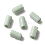 Plastic Hair Rope Tube Buckle, Hair Setting, For DIY Girl's Hair Accessories Ponytail Decoration, Light Green, 9.5x4.5~5x4.5mm(KY-TAC0011-02B)