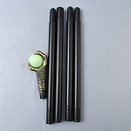 Magic Wand Plastic Home Decorations, with Plastic Round Beads, for Costume Props Cosplay Accessories, Claw, Pale Green, 1383x55.5x45.5x40mm(AJEW-WH20018-345A-01)