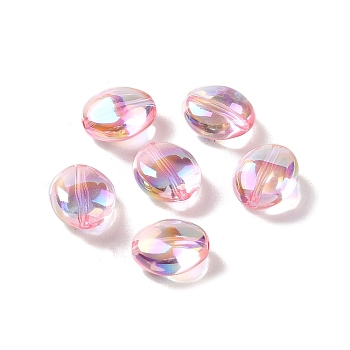Acrylic Beads, Imitation Baroque Pearl Style, Oval, Pearl Pink, 12x10.5x6.5mm, Hole: 1.3mm