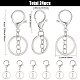 24Pcs Alloy Keychain Clasps(KEYC-SC0001-82P)-2