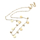 Vacuum Plating Golden 304 Stainless Steel Bib Necklace with Rhinestone(NJEW-M207-01A-G)-1