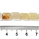 Природный Топаз нефрита бисер нитей(G-G085-A12-01)-4