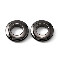 Alloy Grommet Eyelet Findings, Screw Together Grommet Ring, for Bag Making, Gunmetal, 2.6x0.7cm, Hole: 13.8mm(FIND-WH0145-25B-B)