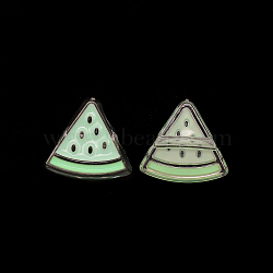 Resin Enamel Beads, Transparent, Watermelon, Pale Green, 24x26x9mm, Hole: 3.5mm(RESI-CJC0008-32E)