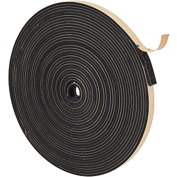 Strong Adhesive EVA Sponge Foam Tape, Anti-Collision Seal Strip, Black, 1x0.25cm, 10m/roll