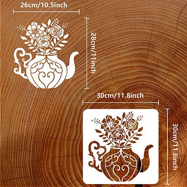 PET Hollow Out Drawing Painting Stencils(DIY-WH0391-0213)-2