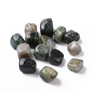 Nuggets Moss Agate Beads