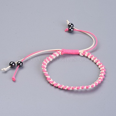 Waxed Polyester Cord Braided Bead Bracelets(BJEW-JB04341)-4