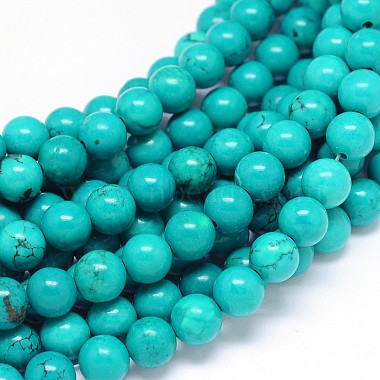 8mm MediumTurquoise Round Sinkiang Turquoise Beads