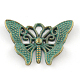 Butterfly Zinc Alloy Pendants(PALLOY-Q309-04-FF)-1