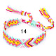 bracelet cordon en coton tressé à motif losange(FIND-PW0013-003A-14)-1
