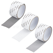 ARRICRAFT 3 Rolls 3 Colors Self-adhesive Plastic Window Screen Repair Tapes, Covering Mesh Tape for Covering Window Door Tears Holes, Mixed Color, 5x0.05cm, about 2m/roll, 1 roll/color(FIND-AR0002-26)