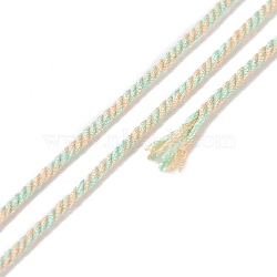 Cotton Cord, Braided Rope, with Paper Reel, for Wall Hanging, Crafts, Gift Wrapping, Colorful, 1.2mm, about 27.34 Yards(25m)/Roll(OCOR-E027-01B-10)