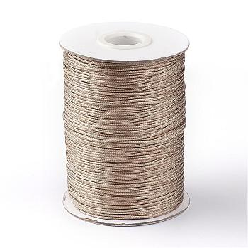 Korean Waxed Polyester Cord, Camel, 1mm, about 85yards/roll
