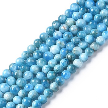 Natural Apatite Beads Strands, Grade A, Round, Grade A, 4.5mm, Hole: 0.7mm, about 83~106pcs/strand, 14.76~18.78 inch(37.5~47.7cm)