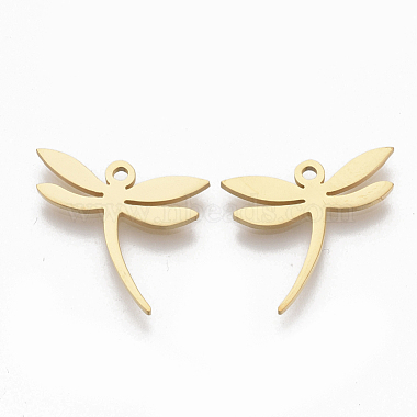 Golden Dragonfly 201 Stainless Steel Charms