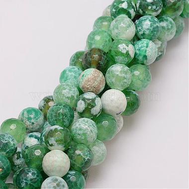 10mm MediumSeaGreen Round Natural Agate Beads