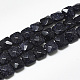 Synthetic Blue Goldstone Beads Strands(G-S357-D01-19)-1