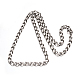 304 Stainless Steel Curb Chain Necklaces(NJEW-M150-01P)-2