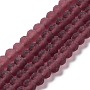 Indian Red Rondelle Glass Beads(EGLA-A034-T6mm-MD13)