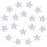 300Pcs Acrylic Cabochons, Costume Accessories, Star, WhiteSmoke, 18.5x19x3mm(OACR-GF0001-11C)