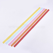DIY Flower Paper Quilling Strips, DIY Origami Paper Hand Craft, Mixed Color, 495x18mm, 5colors/bag(X-DIY-T002-08)