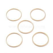 Brass Linking Rings, Long-Lasting Plated, Round Ring, Real 24K Gold Plated, 20x1mm, Inner Diameter: 18mm(X-KK-Y003-03G-G)