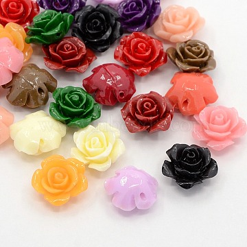 coral flower beads