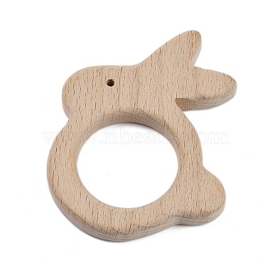 Juguetes para la dentición de bebés de madera de haya natural(WOOD-U003-12)-3