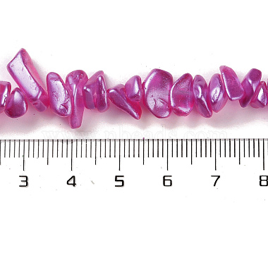 perles en verre plaquent brins(GLAA-P062-B08)-4